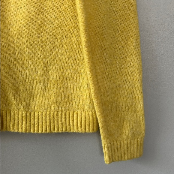 Ines De La Fressange x Uniglo Yellow Fair Isle Cardigan Sweater Size Small‎ Wool - Picture 4 of 8